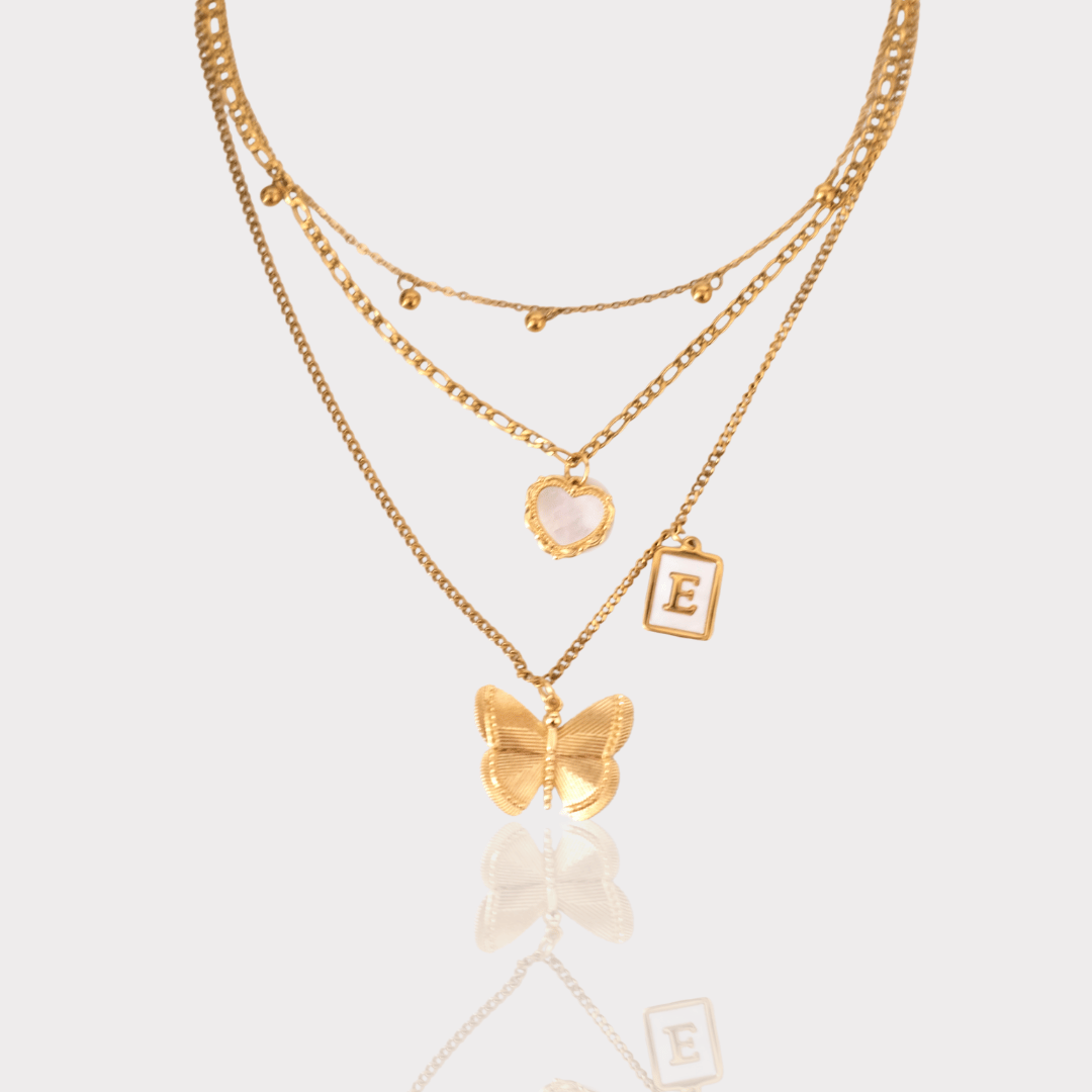 PRE-MADE Three layer Charm Necklace