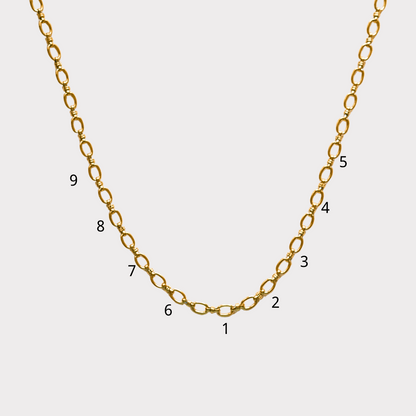 Customized Golden Knot Necklace Charm Chain necklace