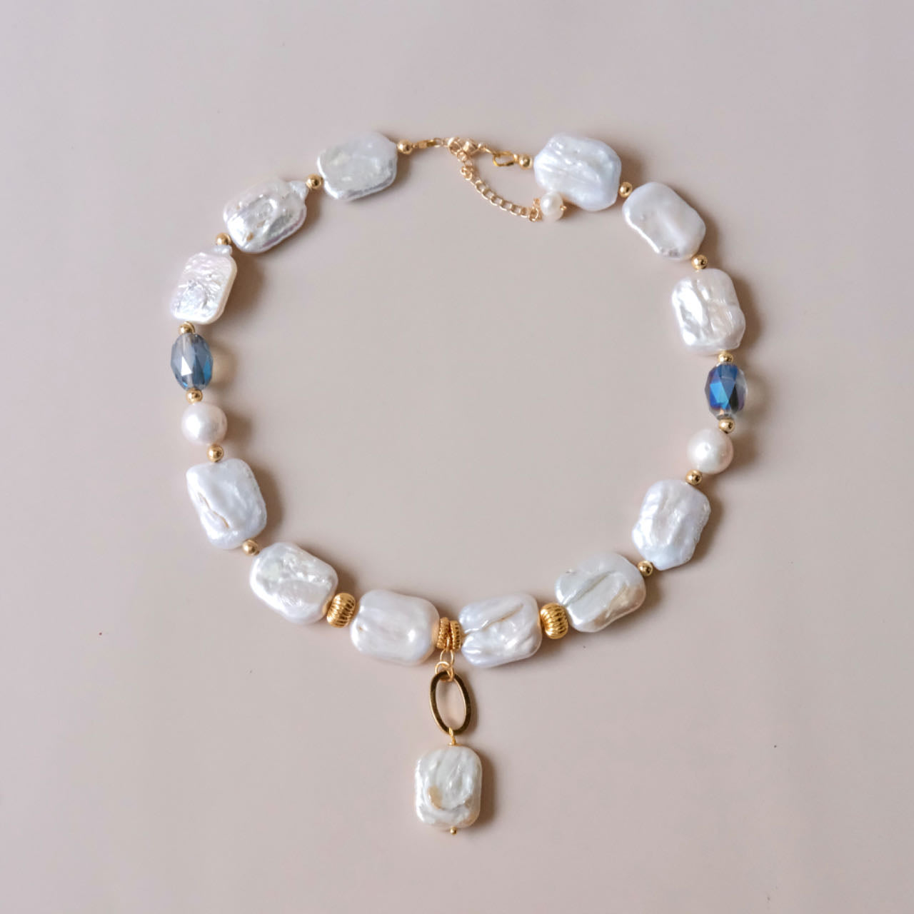 handmade Baroque pearls necklace fashion woman