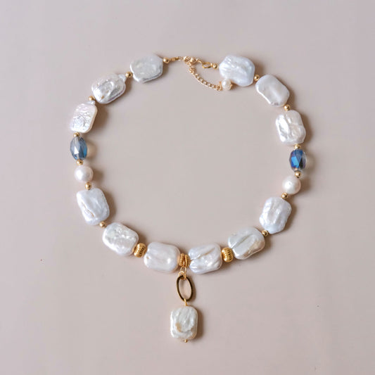 handmade Baroque pearls necklace fashion woman