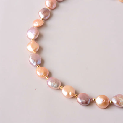 colorful baroque pearls necklace woman fashion