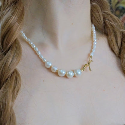 5 baroque pearls with  nature freshwater pearls necklace woman fashion jewelry