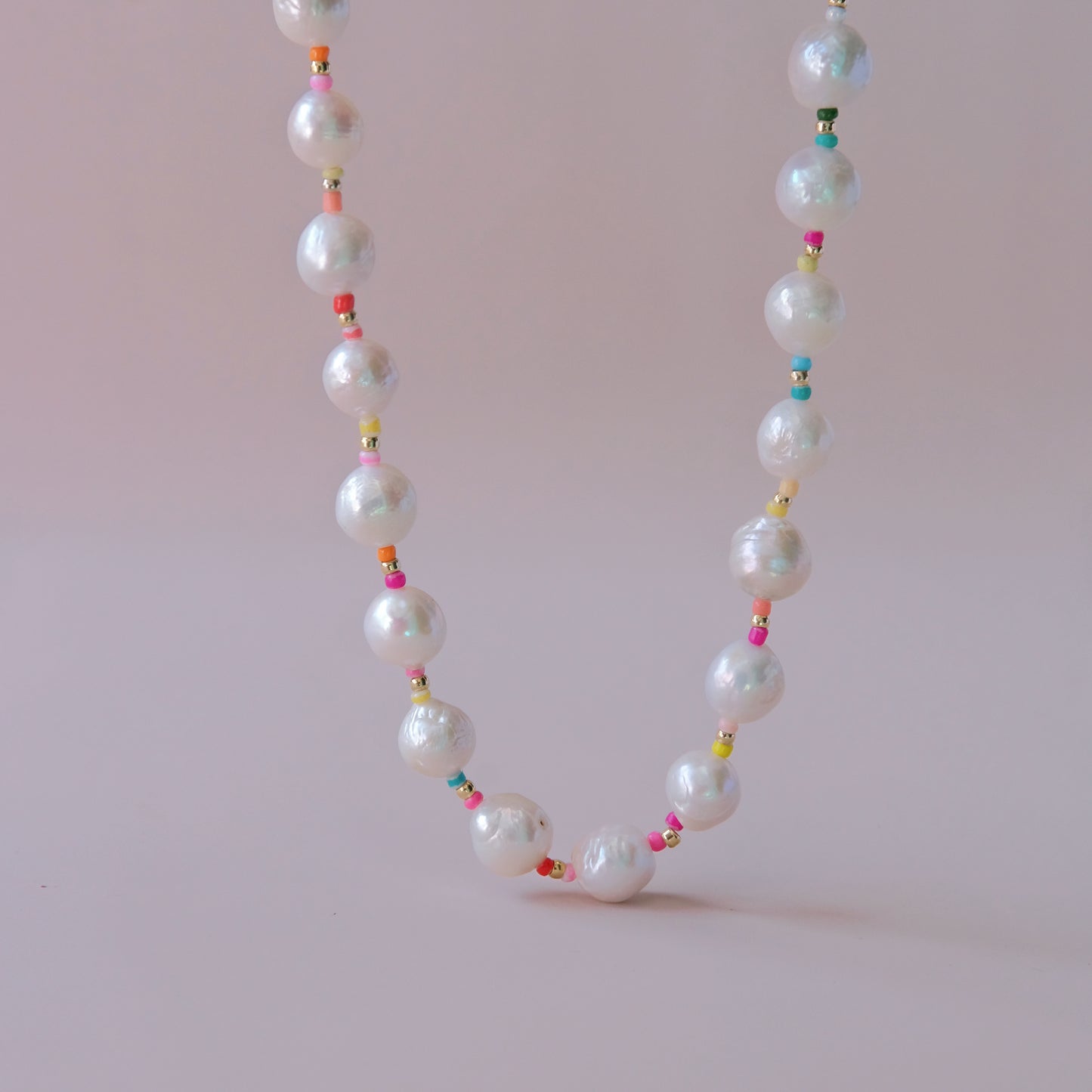 colorful baroque pearls necklace 10-11mm with Cross Necklace fashion woman jewelry