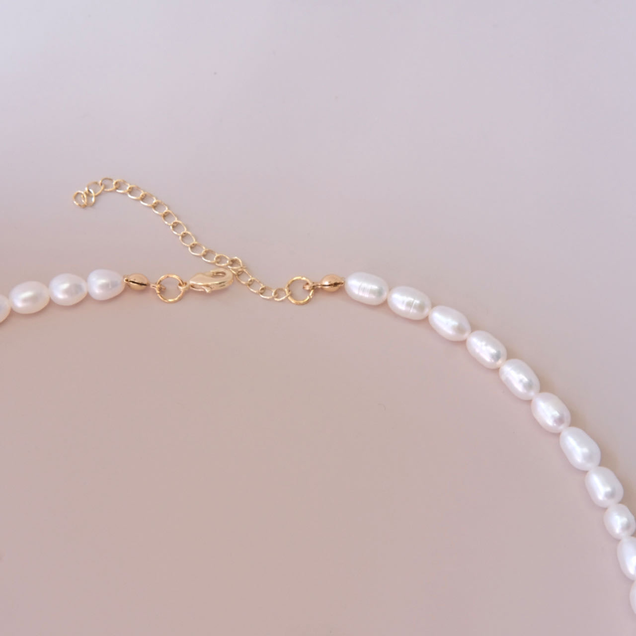 handmade white zicron nature freshwater pearls necklace jewelry fashion woman