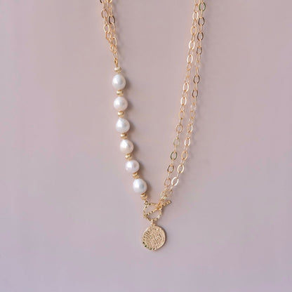 pearls with Chain necklace pearls necklace