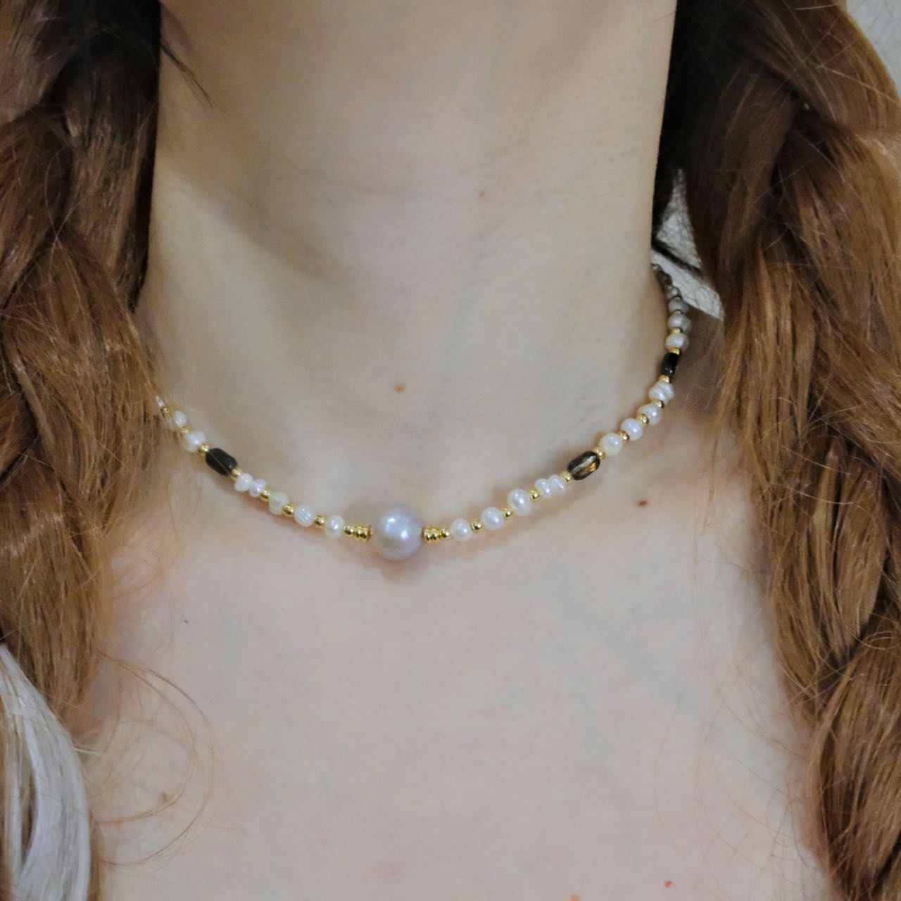 Baroque pearls necklace