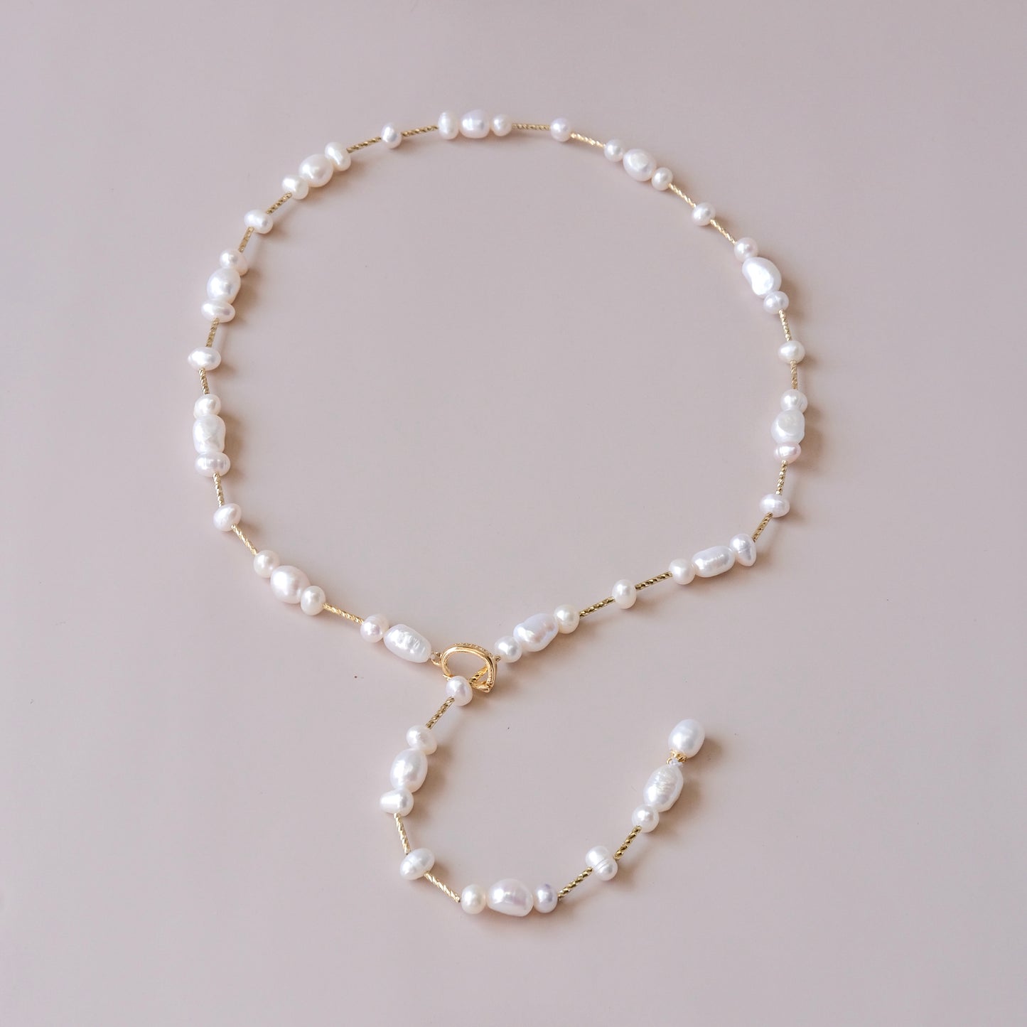 handmade freshwater pearls long necklace Pearls Necklace jewelry fashion woman