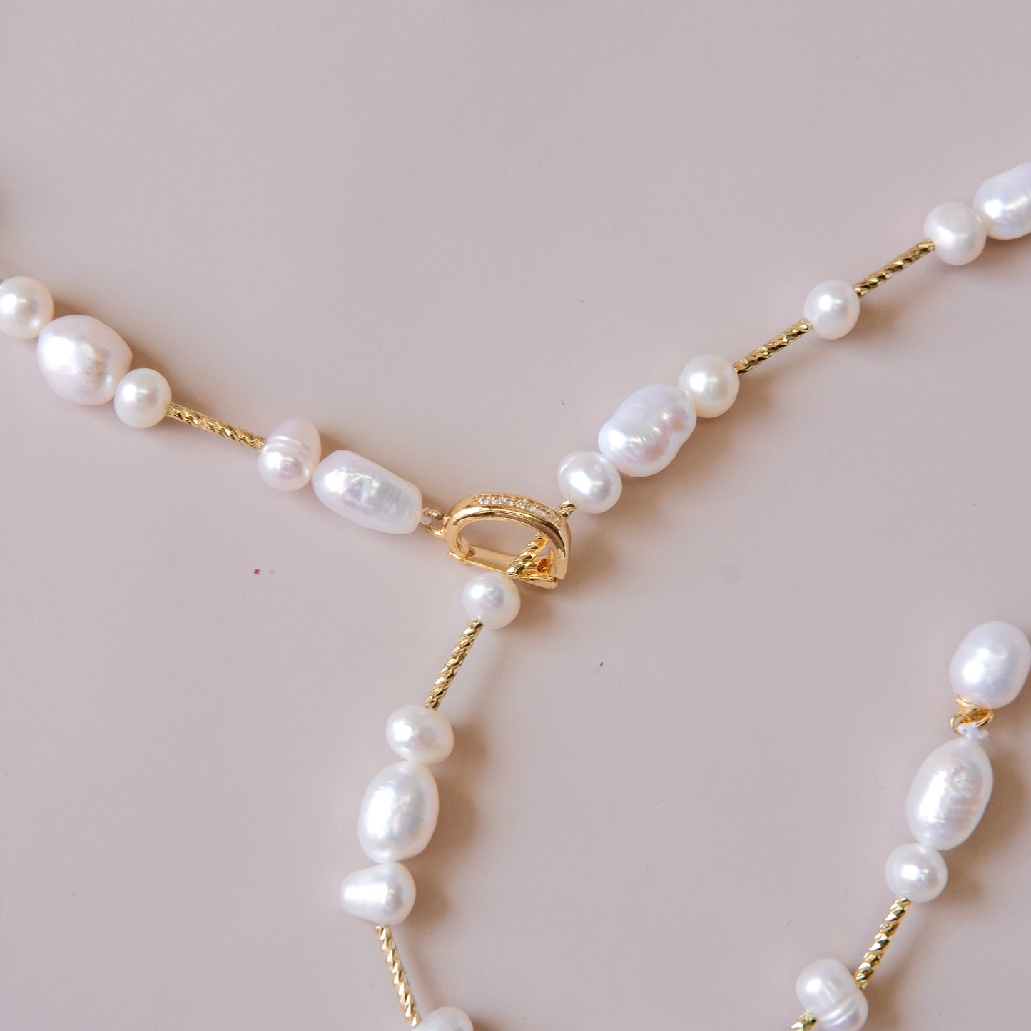 handmade freshwater pearls long necklace Pearls Necklace jewelry fashion woman