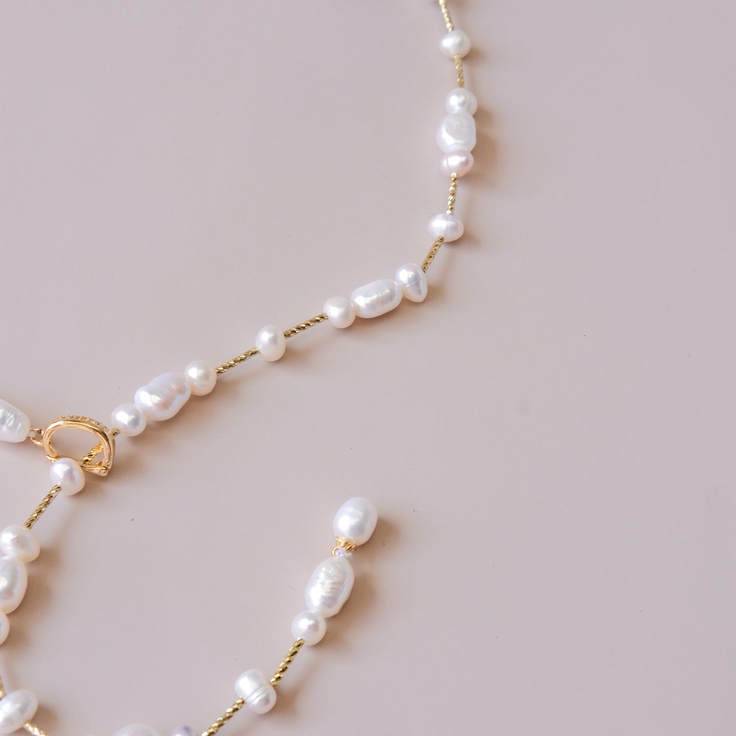 handmade freshwater pearls long necklace Pearls Necklace jewelry fashion woman