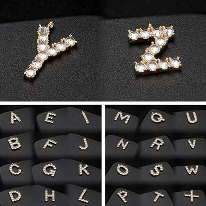 Personalized Two layer Chain with Cross and star Zircon