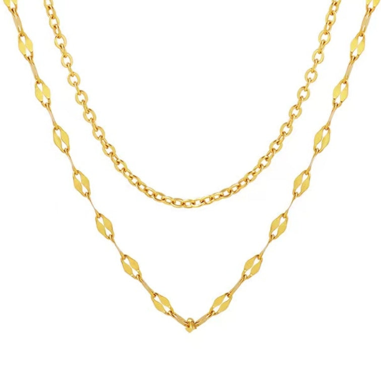 Versatile Duo Chain with Interchangeable Pendants  necklace