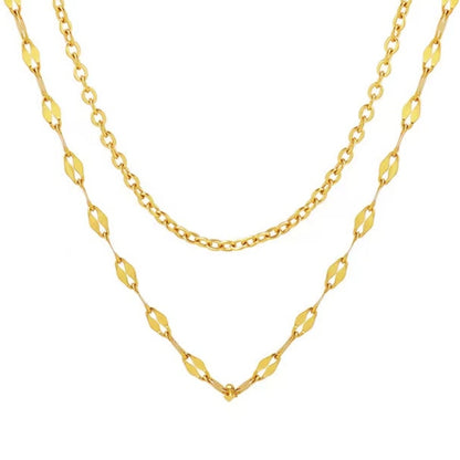 Versatile Duo Chain with Interchangeable Pendants  necklace