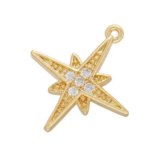 Hexagram charms pendant