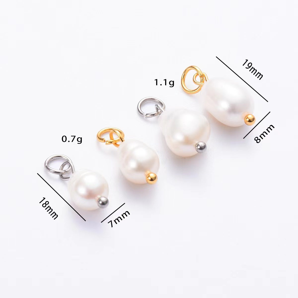 Nature Freshwater peals charms pendant 3