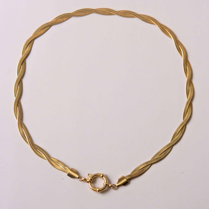 ONLY Basic Interlocking Snake Chain basic Charm Necklace