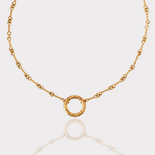 Customized Golden Loop Charms necklace