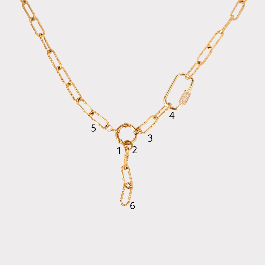 Customized Versa Loop Charm Chain necklace