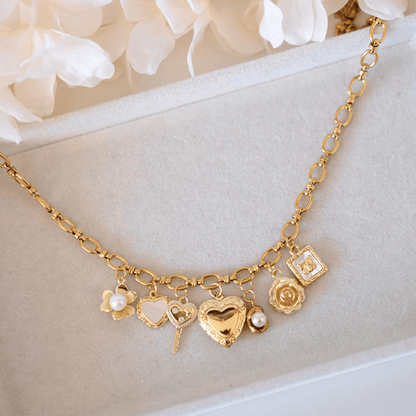 Customized Golden Knot Necklace Charm Chain necklace