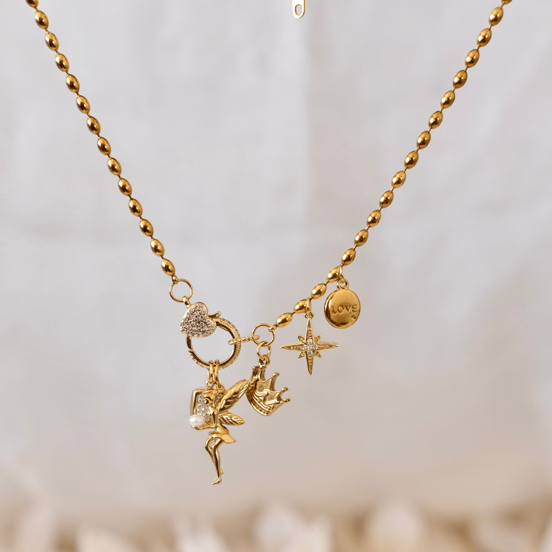 PRE-MADE Fairy shining Charms necklace