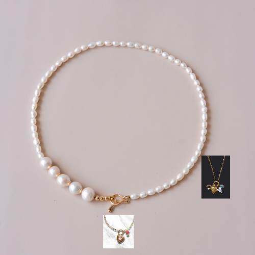 5 pearls necklace