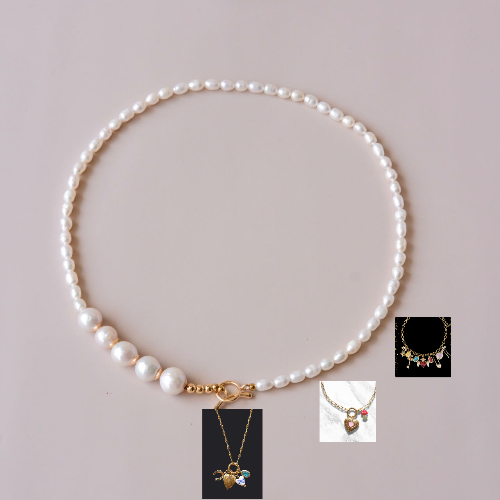 5 pearls necklace