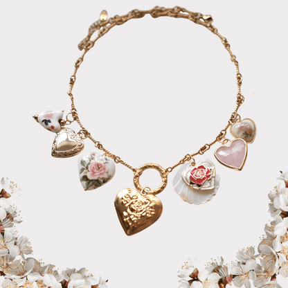 ALL heart vintage unique necklace-customization