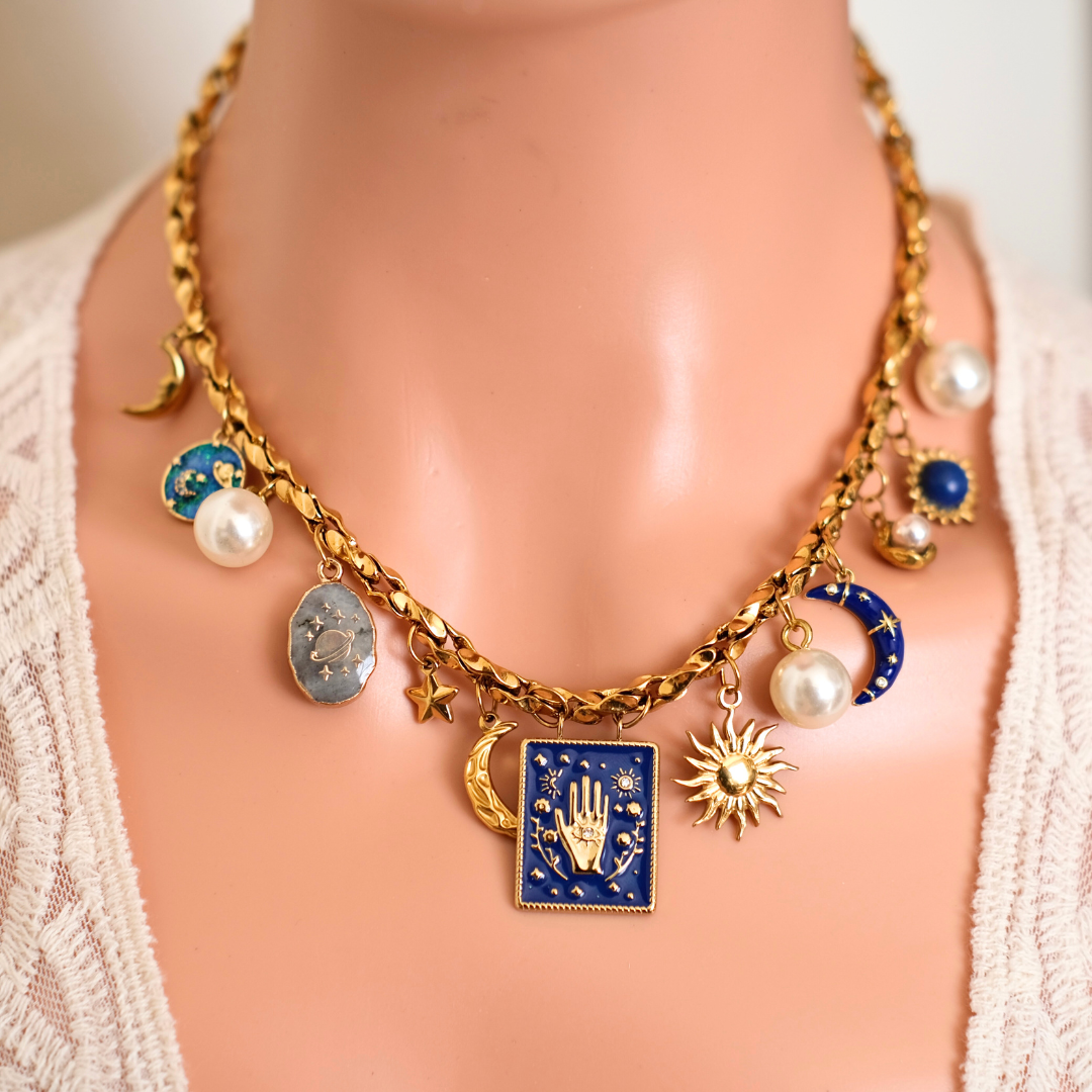 PRE-MADE Mystic Astrology charms Necklace