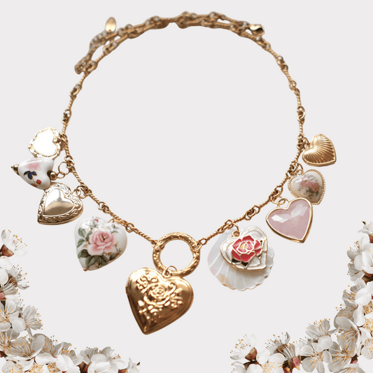 ALL heart vintage unique necklace-customization