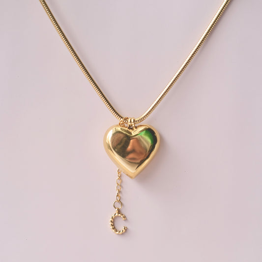 Big heart with small Charm Personaized style necklace Choker