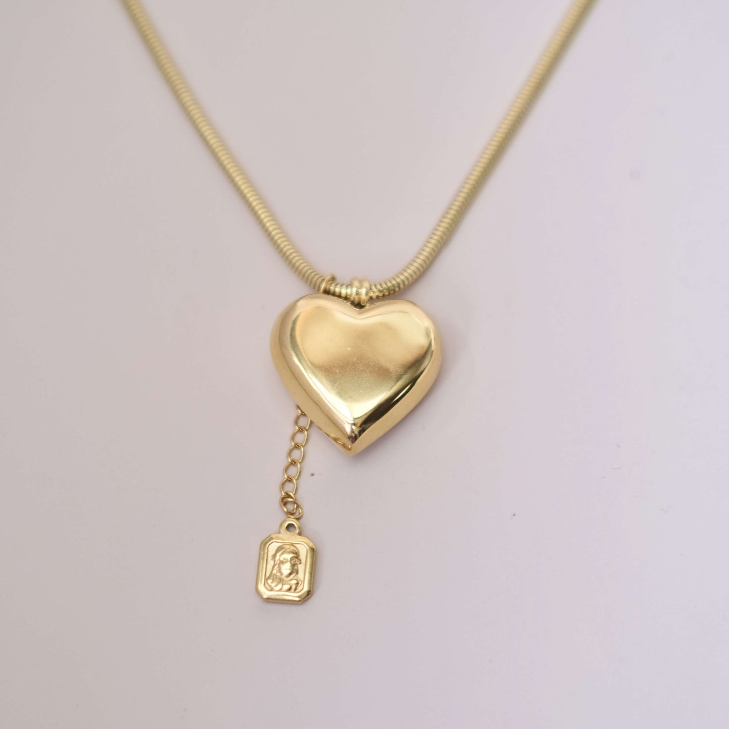 Big heart with small Charm Personaized style necklace Choker