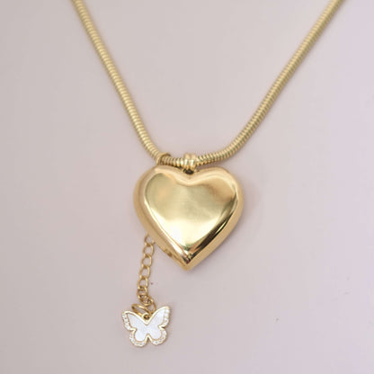 Big heart with small Charm Personaized style necklace Choker