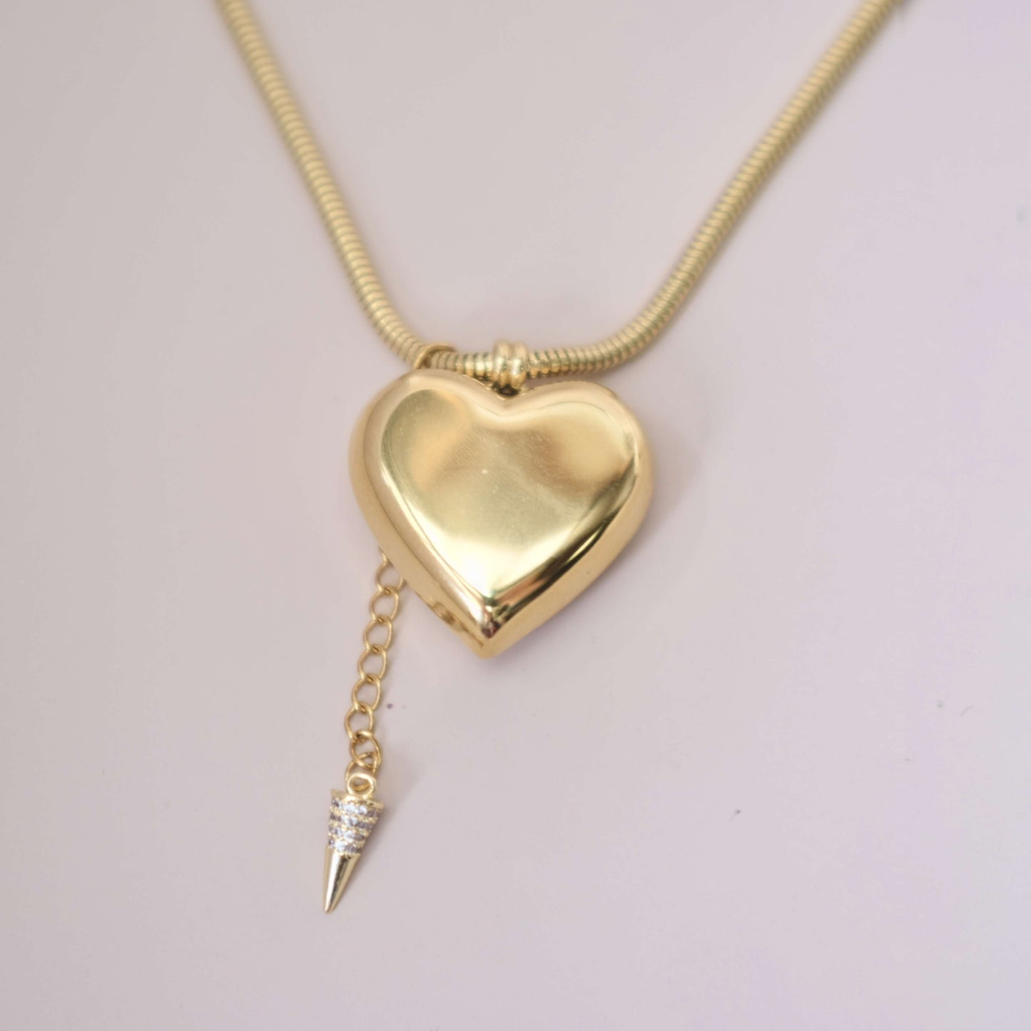 Big heart with small Charm Personaized style necklace Choker