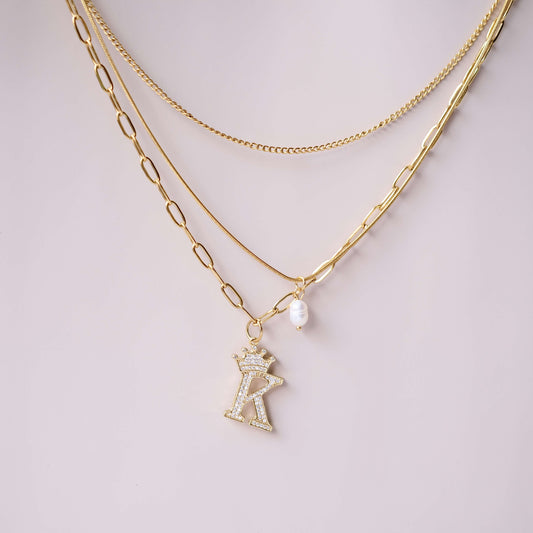 Three Chain personaized style Necklace Choker