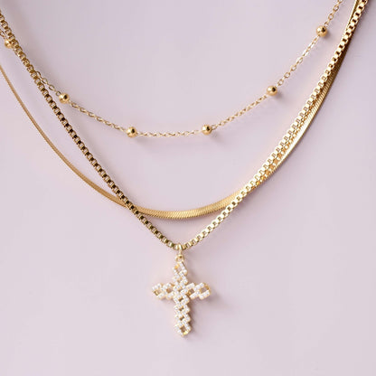 Cross Zircon charms pendant 1