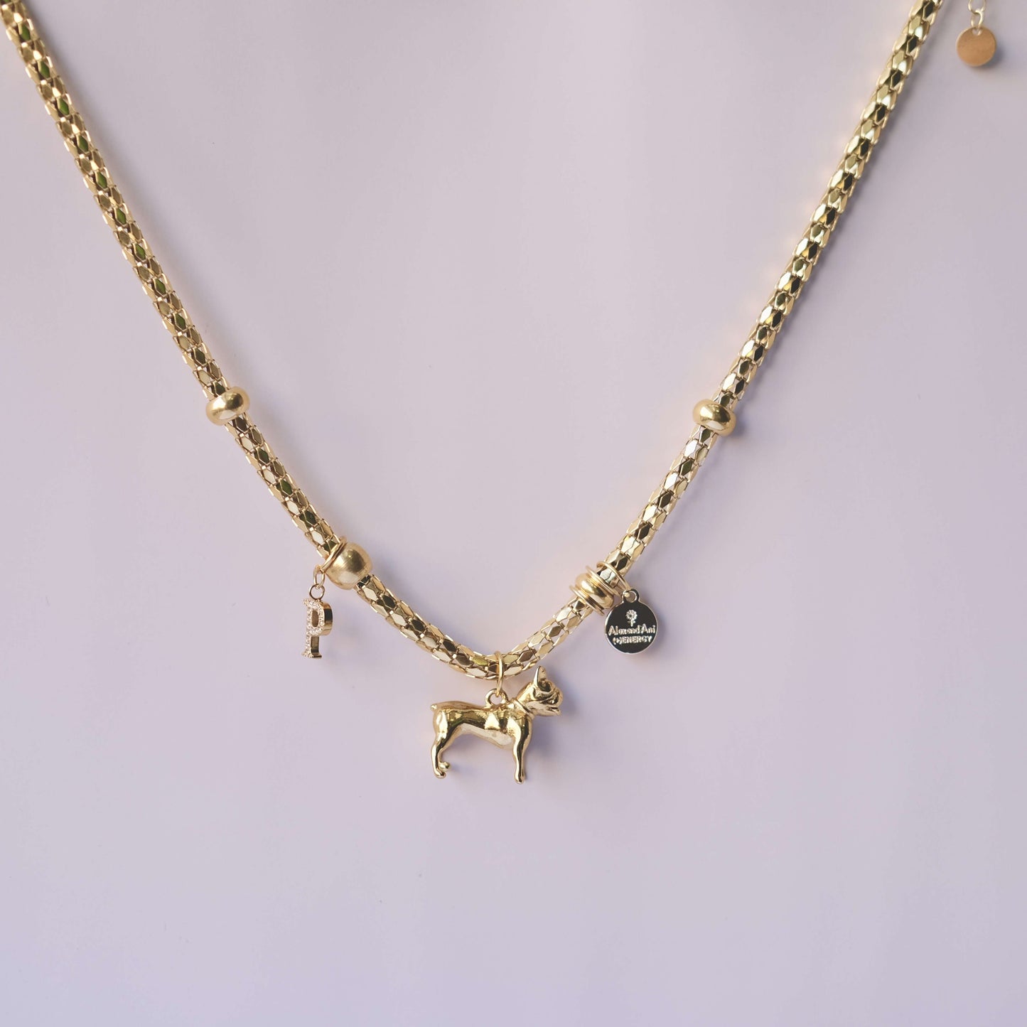 Personaized Intial Charm necklace Choker