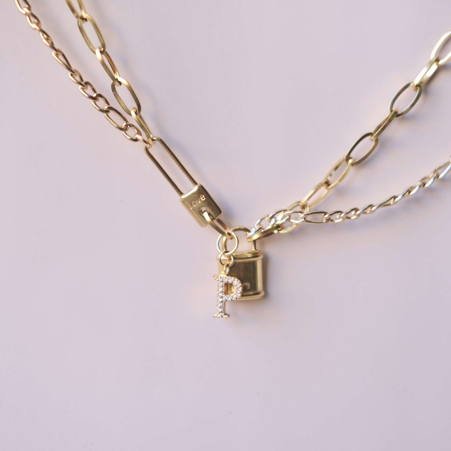 Lock Chain Personaized necklace Choker