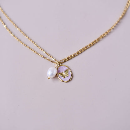 one pearl with Chain necklace Choker