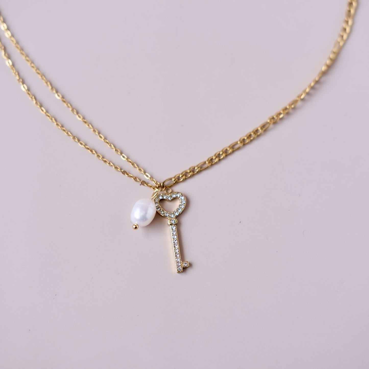 one pearl with Chain necklace Choker