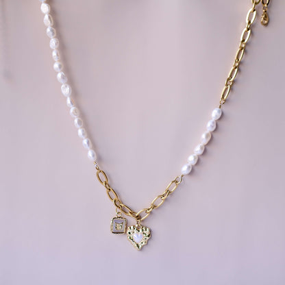 PearlLink Stainless Personalized Charm Necklace