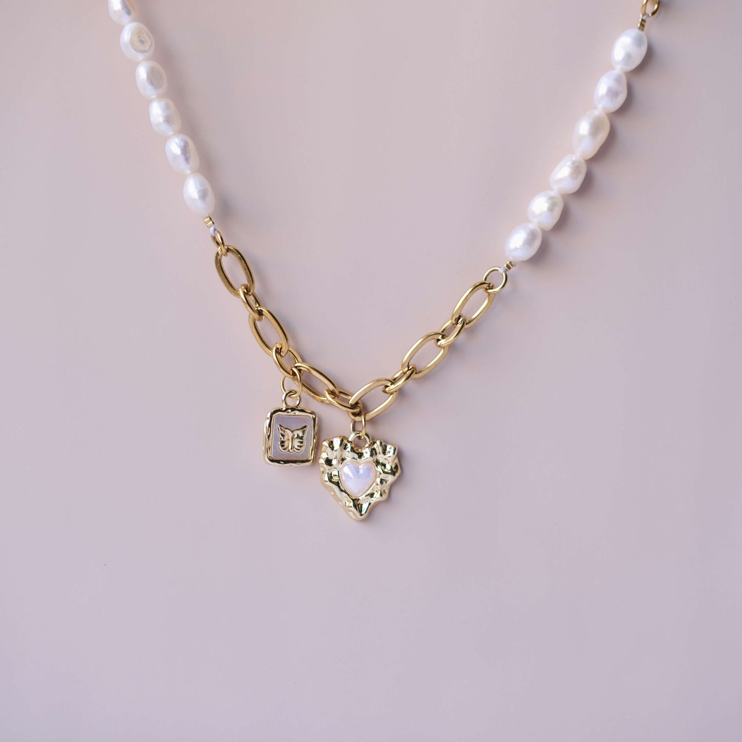 PearlLink Stainless Personalized Charm Necklace