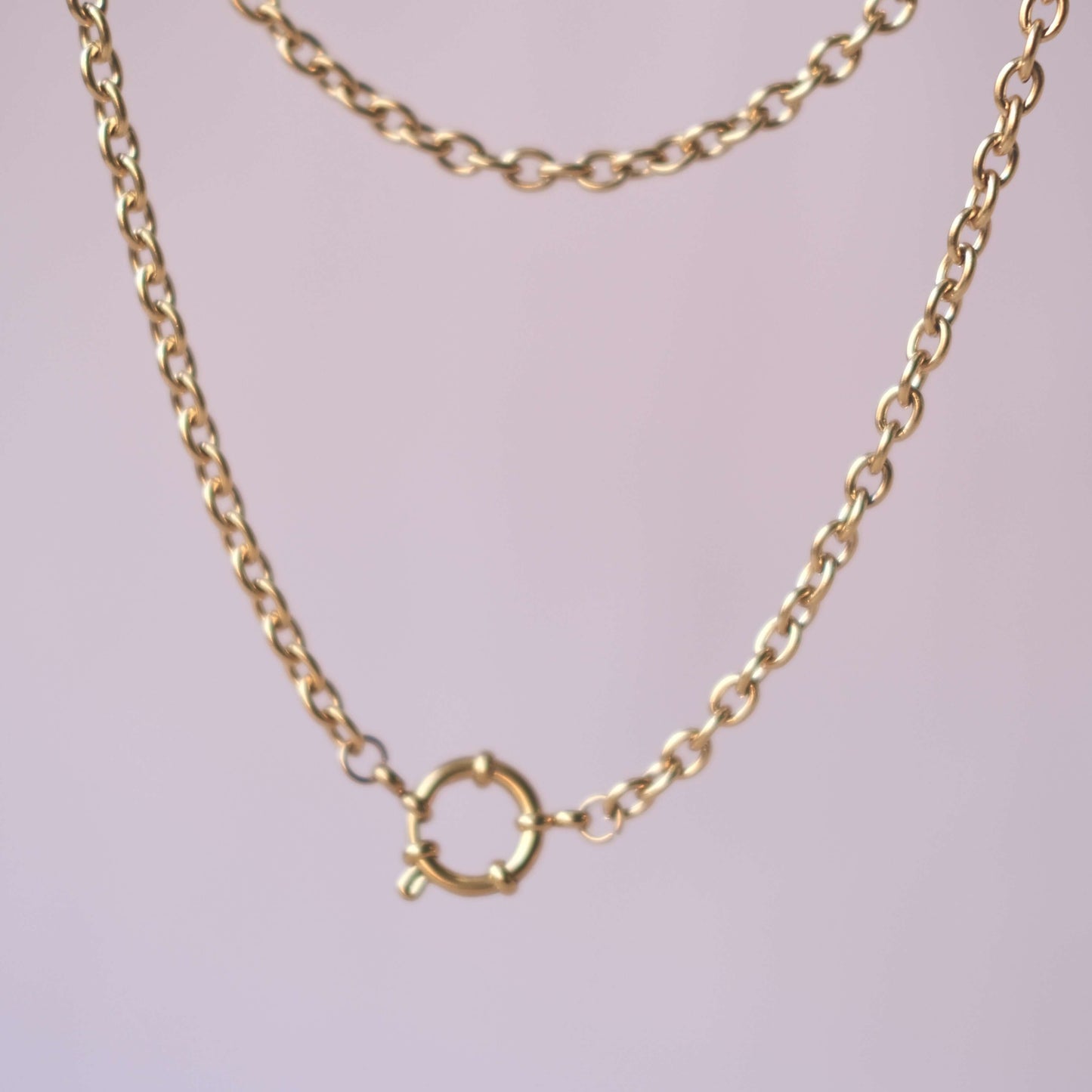 ONLY Basic O-Ring Chain basic Personalized Necklace