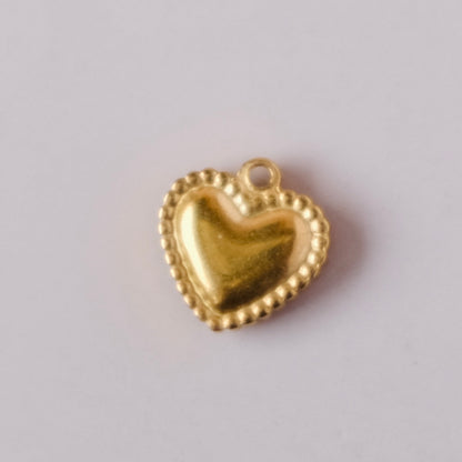 gold Heart interchangeable Charm Pendant colllection