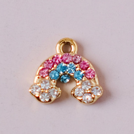 Mini Rainbow with zircon charms pendant