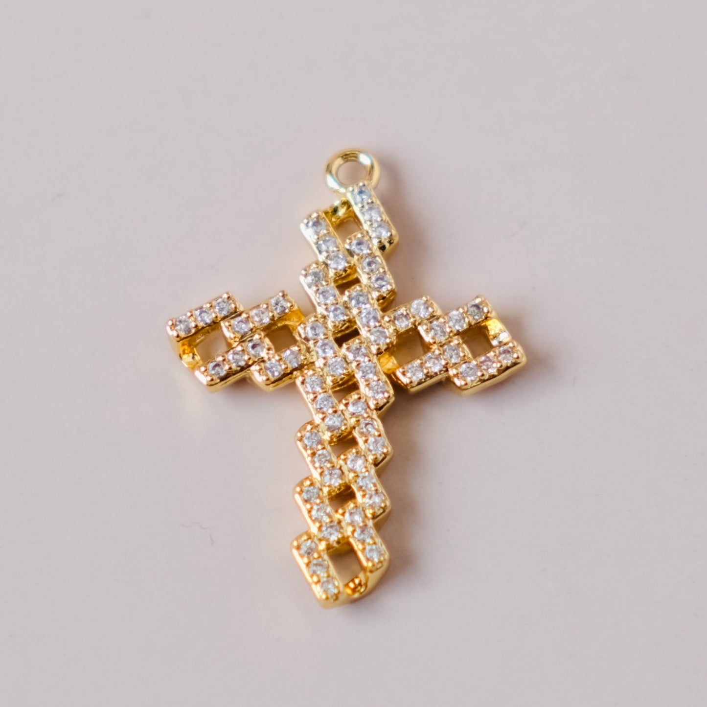 Cross Zircon charms pendant 1