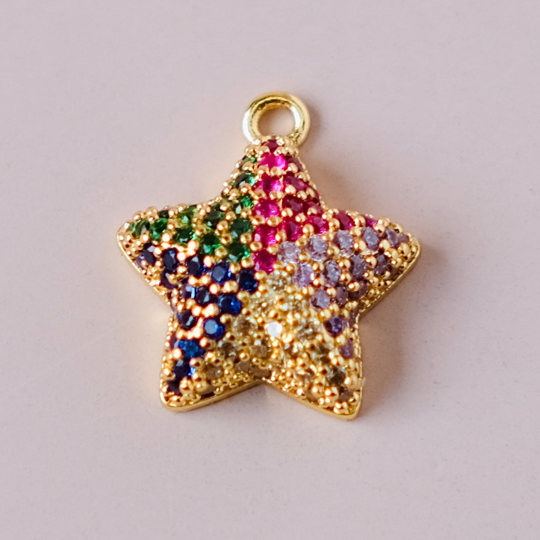 Star Zircon charms pendant 1