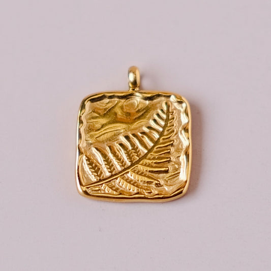 leaf bar charms pendant