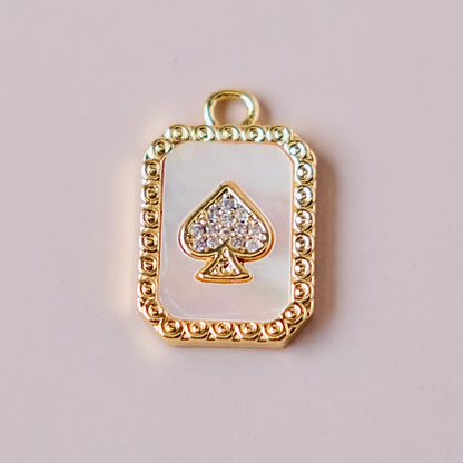 Ace of Spades charms pendant