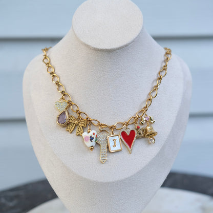 Personalized key heart Necklace-customization