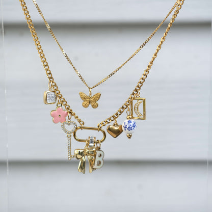 Double Harmony Charms personalized necklace