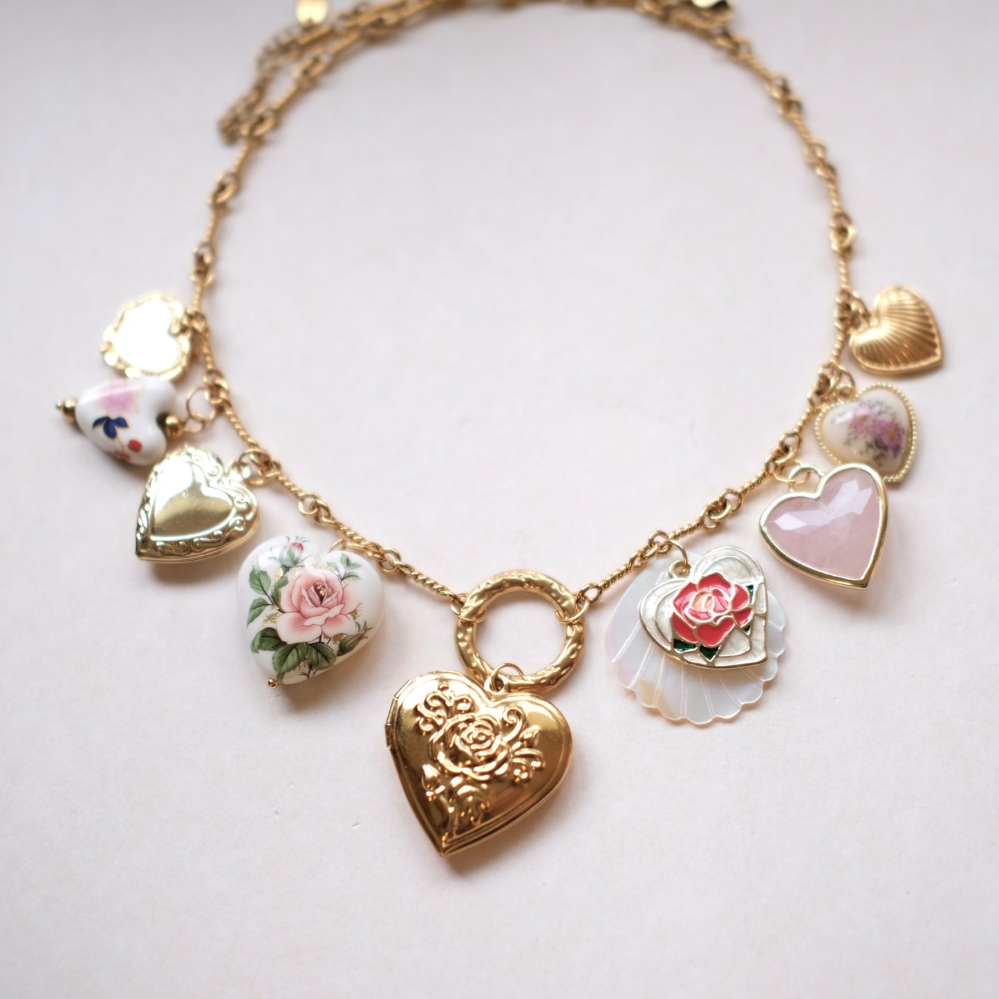 ALL heart vintage unique necklace-customization